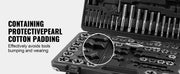 Load image into Gallery viewer, Amocart 116-Piece Tap and Die Set Include Metric and SAE Size Bearing Steel Taps and Dies Essential Threading Tool