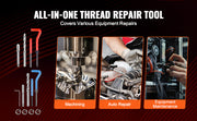 Load image into Gallery viewer, Amocart Helicoil Thread Repair Kit SAE Metric Rethreading Tool Kit HSS Drill Bits Thread Inserts Breakoff Installation Tools