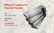 Load image into Gallery viewer, Succebuy Threading Machine Dies 1/2"-3/4" Npt Pipe Dies(4 Packs) Ridgid Universal Die Heads 504A 711 713 811A 815A 816 817 842