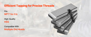 Bild in Galerie-Viewer laden, Amocart Threading Machine Dies 1 in-2 in NPT Pipe Dies(4 Packs) Right-Handed HSS Pipe Threading Dies Fit Split-Type Machines
