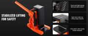 Load image into Gallery viewer, SucceBuy Hydraulic Toe Jack 2.5 Ton On Toe Toe Jack Lift 5T On Top Lift Capacity Machine Jack 0.8-5.3 in Toe Height 8.9-13.4 Top
