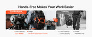 Load image into Gallery viewer, Amocart 45 Pockets Tool Backpack Tool Bag Reinforced Fabric Base Electrician Plumber Repairman Maintenance Worker Tool Bags