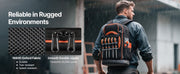 Load image into Gallery viewer, SucceBuy 65 Pockets Tool Bag Tool Backpack with Molded Base Electrician Jobsite Back Pack for Repairman Tools Storage Organizer