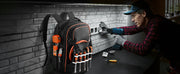 Load image into Gallery viewer, Amocart 65 Pockets Tool Bag Tool Backpack with Molded Base Electrician Jobsite Back Pack for Repairman Tools Storage Organizer