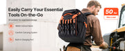 Load image into Gallery viewer, Amocart 45 Pockets Tool Backpack Tool Bag Reinforced Fabric Base Electrician Plumber Repairman Maintenance Worker Tool Bags