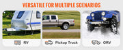 Load image into Gallery viewer, SucceBuy 5500 lbs Tow Bar with Chains Powder-Coating Bumper-Mounted Towing Coupler Fits 2in Ball Hitch for RV Car Trailer Truck