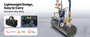 Load image into Gallery viewer, Amocart CG2-11Y Manual Pipe Cutting Machine 0.2"-2" Thick Pipe Beveling Machine w/ 82in Chain Portable Torch Beveling GasCutter