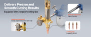 Load image into Gallery viewer, Amocart Electromagnetic Gas Pipe Cutting Machine 2"-30"/Min Automatic Beveler for 0.2"-4" Thick Tube Features Adjustable Angles
