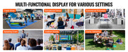 Load image into Gallery viewer, Amocart Promotion Counter Table Portable Tradeshow Podium Table Display Exhibition Counter Stand Booth Fair Pop Up Podium Table