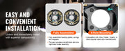 Load image into Gallery viewer, SucceBuy 2Pcs 3500/7000lbs Electric Trailer Brake Assembly Self-Adjusting Axle Backing Plates for Brake System Part Replacement