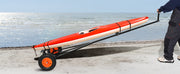 Charger l'image dans la visionneuse de galerie, Amocart 420lbs Boat Trailer Dolly Carbon Steel Kayak Mover with 15.7in Pneumatic Tires & Bracket for Moving Fishing Motorboat