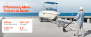 Bild in Galerie-Viewer laden, Amocart 300lbs Tongue Trailer Dolly 16.5-22in Height Adjustable with 1-7/8 & 2in Balls 8.5in Pneumatic Tire for Moving RV Boat