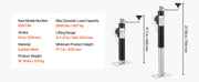 Load image into Gallery viewer, Amocart 2000 lbs Trailer Jack Stand 10" Lift Weld-on Pipe-Mount Bracket Support Legs Corner Steady Camper Parts for RV Yacht