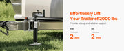 Bild in Galerie-Viewer laden, Amocart 2000 lbs Trailer Jack Dynamic Heavy Duty Swivel Bolt-on 10" Lift Trailer Jack Stand with Handle for RV Boat Yacht