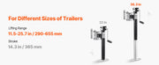 Bild in Galerie-Viewer laden, Amocart 5000Lbs Trailer Jack Dynamic Swivel Bolt-on 11.5 to 25.7in Lift Trailer Jack Stand with Handle RV Horse Yacht Trailer
