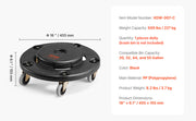 Load image into Gallery viewer, Amocart 1/2 Packs Trash Can Dolly Round Roller Base with 4 Lockable Wheels Rolling Barrel Cart Fit 20/32/44/55 Gal Containers
