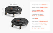 Load image into Gallery viewer, Amocart 1/2 Packs Trash Can Dolly Round Roller Base with 4 Lockable Wheels Rolling Barrel Cart Fit 20/32/44/55 Gal Containers