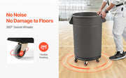 Load image into Gallery viewer, Amocart 1/2 Packs Trash Can Dolly Round Roller Base with 4 Lockable Wheels Rolling Barrel Cart Fit 20/32/44/55 Gal Containers