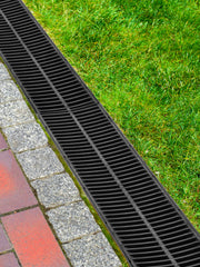 Bild in Galerie-Viewer laden, Amocart Drainage Trench Driveway Channel Drain With Plastic Grate 3-5 Pack HDPE Floor Drain Trench Drain Grate For Garden