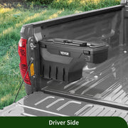 Charger l'image dans la visionneuse de galerie, Amocart Truck Bed Storage Box Lockable Lid Waterproof ABS Wheel Well Tool Box 6.6 Gal with Password Padlock Fit for Driver Side