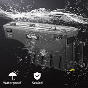 Load image into Gallery viewer, Amocart Truck Bed Storage Box Passenger Side Lockable Lid Waterproof ABS Wheel Well with Password Padlock Tool Box for Trucks