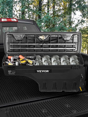 Load image into Gallery viewer, Amocart Truck Bed Storage Box Passenger Side Lockable Lid Waterproof ABS Wheel Well with Password Padlock Tool Box for Trucks