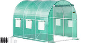 Bild in Galerie-Viewer laden, Amocart Walk-in Tunnel Greenhouse Galvanized Frame & Waterproof Cover 15x7x7/10x7x7/20x10x7/12x7x7 ft Greenhouses & Cold Frames