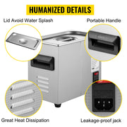 Load image into Gallery viewer, SucceBuy 2L 3L 6L 10L 15L Upgraded Ultrasonic Cleaner Lave-Dishes Portable Washing Machine Diswasher Ultrasound Home Appliances