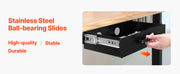 Bild in Galerie-Viewer laden, Amocart 13in/22in Under Desk Drawer Slide Out Desktop Storage Box Mounted Pullout Undertable Drawer Organizer for Office Home