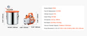 Bild in Galerie-Viewer laden, SucceBuy 3.5 CFM Single Stage Pump & 3 Gallon Vacuum Chamber Degassing Chamber Kit for Stabilizing Wood Degassing Silicone Resin