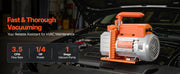 Load image into Gallery viewer, Amocart 3.5CFM 180W 1 Stage or 5CFM 375W / 7CFM 550W 2 Stage HVAC Rotary Vane AC Vacuum Pump, for R134a R22 R410a Systems Use
