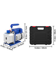 Load image into Gallery viewer, SucceBuy 3CFM 1/4HP Single Stage Air Vacuum Pump HVAC R134a R12 R22 R410a A/C Refrigeration Kit AC Manifold Gauge R134 Can Tap