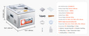 Load image into Gallery viewer, SucceBuy DZ-260A Chamber Vacuum Sealer with 15.7" Sealing Length Kitchen Vacuum Packing Machine for Home Foods Meats Marinades
