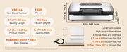 Load image into Gallery viewer, SucceBuy 90Kpa 130W Vacuum Sealer Food Packaging Machine with Free 10pcs Vacuum bags for Household Kitchen Vacuum Food Sealing