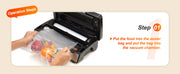 Load image into Gallery viewer, SucceBuy 90Kpa 130W Vacuum Sealer Food Packaging Machine with Free 10pcs Vacuum bags for Household Kitchen Vacuum Food Sealing