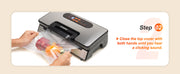 Load image into Gallery viewer, SucceBuy 90Kpa 130W Vacuum Sealer Food Packaging Machine with Free 10pcs Vacuum bags for Household Kitchen Vacuum Food Sealing