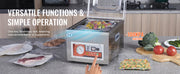 Bild in Galerie-Viewer laden, SucceBuy Food Vacuum Packing Machine DZ-260A Commercial Chamber Vacuum Sealer Kitchen Meat Packaging Food Saver Sealing Machine