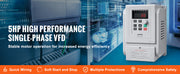 Load image into Gallery viewer, SucceBuy VFD 5HP 4KW Singel Phase 220V-240V Input to 3 Phase 220V-240V Output Variable Frequency Drive for Motor Speed Control