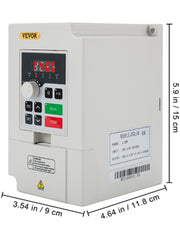 Charger l'image dans la visionneuse de galerie, SucceBuy Onduleur VFD 2,2/3/4/7,5KW 110V/220V Entrée 1/3P Sortie 3P Variateur de Fréquence Convertisseur Moteur CNC