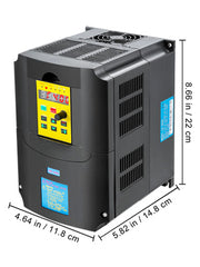 Load image into Gallery viewer, Amocart 2.2/3/4/7.5KW VFD Frequency Inverter 110V/220V1/3P Input 3P Output VariableFrequency Drive CNC Motor Inverter Converter