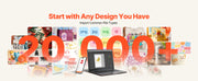 Load image into Gallery viewer, Amocart Vinyl Cutting Machine 12 in Button Screen Controlled Vinyl Cutter 5000+ Built-in Design Resources Creating Crafts Cards