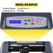 Bild in Galerie-Viewer laden, Amocart Vinyl Cutter Machine Computer Windows Software 3 Blades Pen Holder 14Inch 375MM Max Paper Feed Printer Cutting Plotter