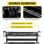 Load image into Gallery viewer, SucceBuy 53"/34"/28"4MB Semi-Automatic Cutter Vinyl Cutting Plotter Machine Laser Positioning 3 Interface W/ SIGNMASTER Software