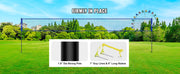 Bild in Galerie-Viewer laden, Amocart Outdoor Volleyball Net System Adjustable Height Steel Poles with PVC Volleyball Pump Carrying Bag for Beach Lawn