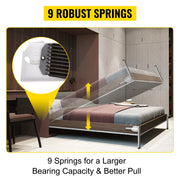 Load image into Gallery viewer, Amocart DIY Murphy Bed Hardware Kit Vertical Mounting Wall Bed Spring Mechanism Heavy Duty King Queen Bed Support Hardware DIY