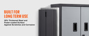 Bild in Galerie-Viewer laden, Amocart Foldable Wall Cabinet Metal Garage Locker Mounted Tool Chest Adjustable Shelf Magnetic Door for Warehouse Office Home