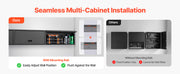 Charger l'image dans la visionneuse de galerie, SucceBuy Armoire Murale en Métal 30x12x14 po, Armoire à Outils Flottante pour Garage avec Porte Relevable, 54 kg par Étagère, Convient pour Garage, Sous-sol