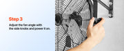 Charger l'image dans la visionneuse de galerie, SucceBuy Ventilateur mural industriel haute vitesse Ventilateur mural étanche avec pales en aluminium pour atelier, entrepôt, serre