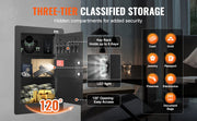 Load image into Gallery viewer, Amocart Tall Wall Safe 3/4Tier Hidden Wall Safe with Keypad Q235 Cold-Rolled Steel In Wall Safe for Money Jewelry Passport Home