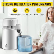 Load image into Gallery viewer, Amocart 4L Water Distiller Purifier Filter Dispenser Heating Drinking Bottle Softener Stainless Steel Home Appliance for Offic
